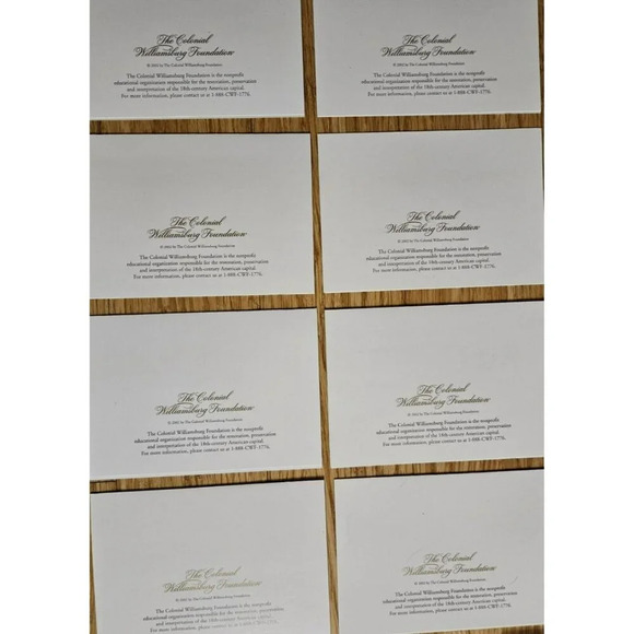 Colonial Williamsburg Foundation Set of 13 Blank Greeting Cards Assorted Wreaths - Picture 6 of 8